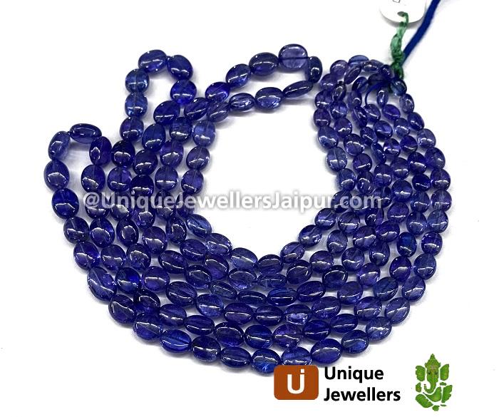 Tanzanite Smooth Oval Beads