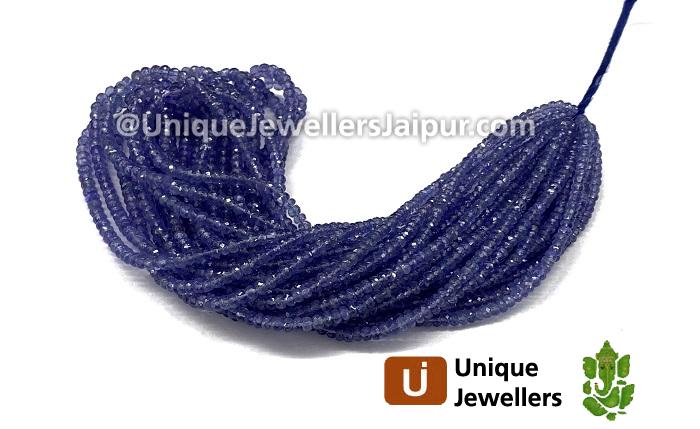 Tanzanite Faceted Roundelle Beads