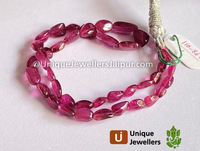 Rubellite Smooth Nugget Beads