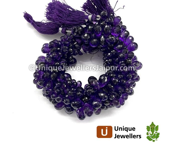 Amethyst Far Faceted Drop Beads