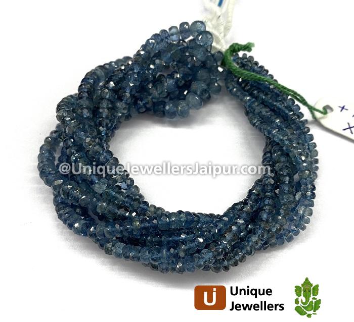 Santa Maria Aquamarine Faceted Roundelle Beads