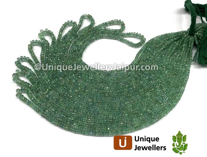 Emerald Faceted Roundelle Beads