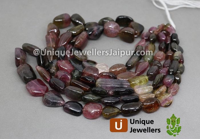 Tourmaline Smooth Nugget Beads