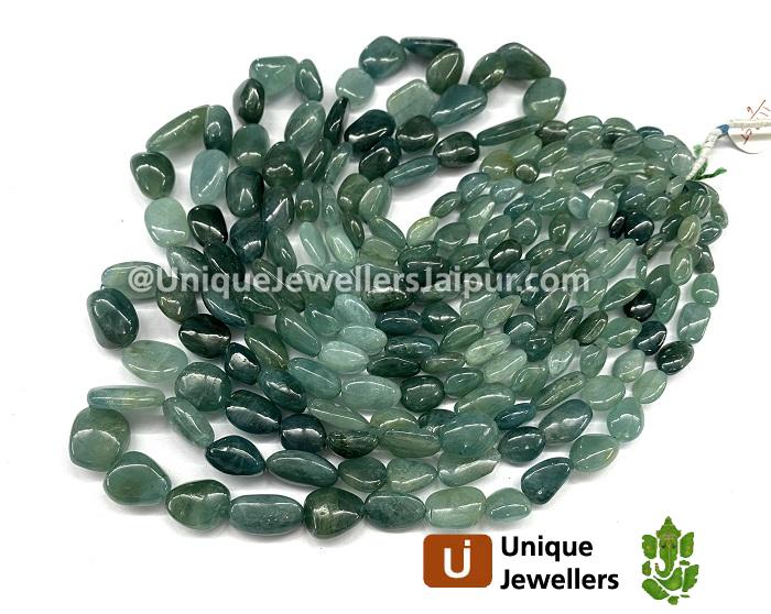 Grandidierite Shaded Smooth Nugget Beads