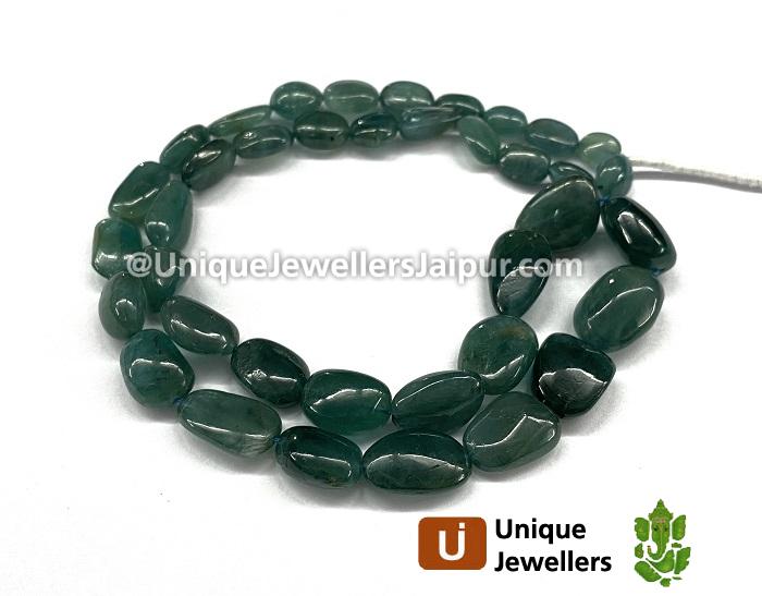 Grandidierite Smooth Nugget Beads