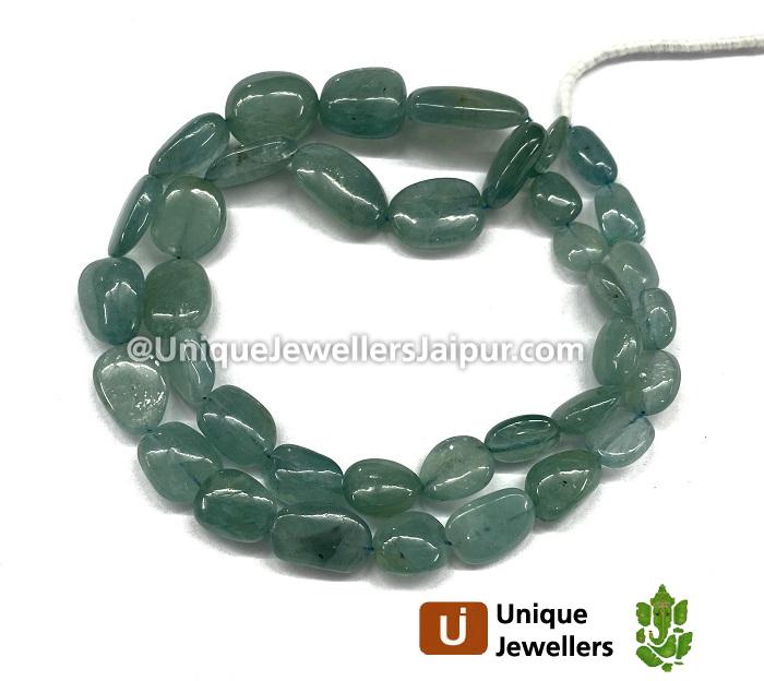 Paraiba Grandidierite Smooth Nugget Beads