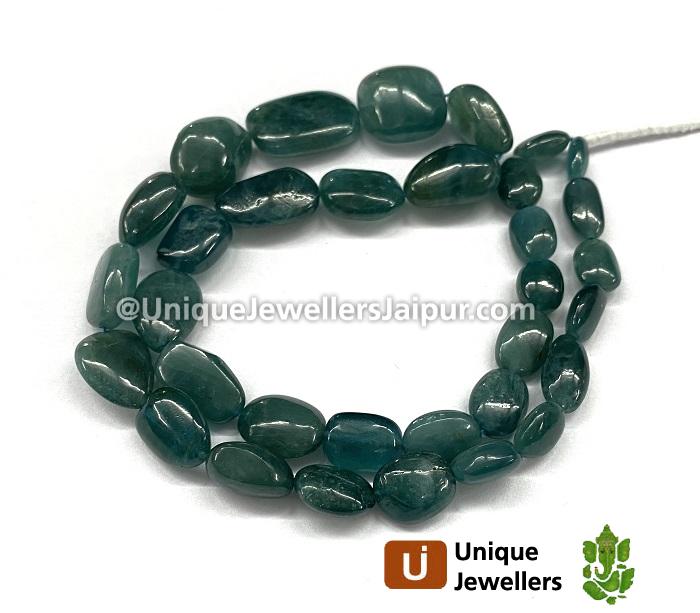 Indicolite Blue Grandidierite Smooth Nugget Beads