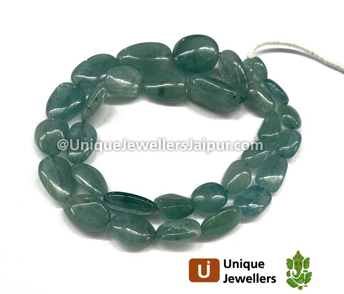 Paraiba Grandidierite Smooth Nugget Beads