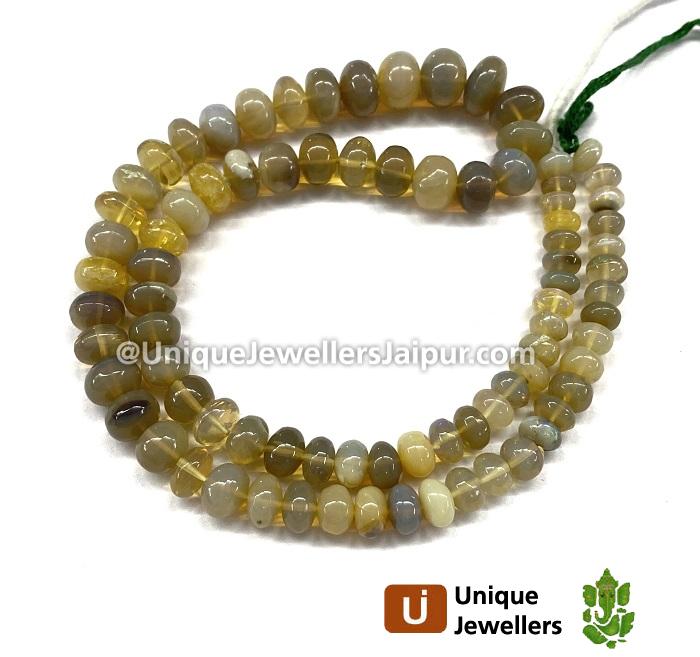 Australian Opal Smooth Roundelle Beads