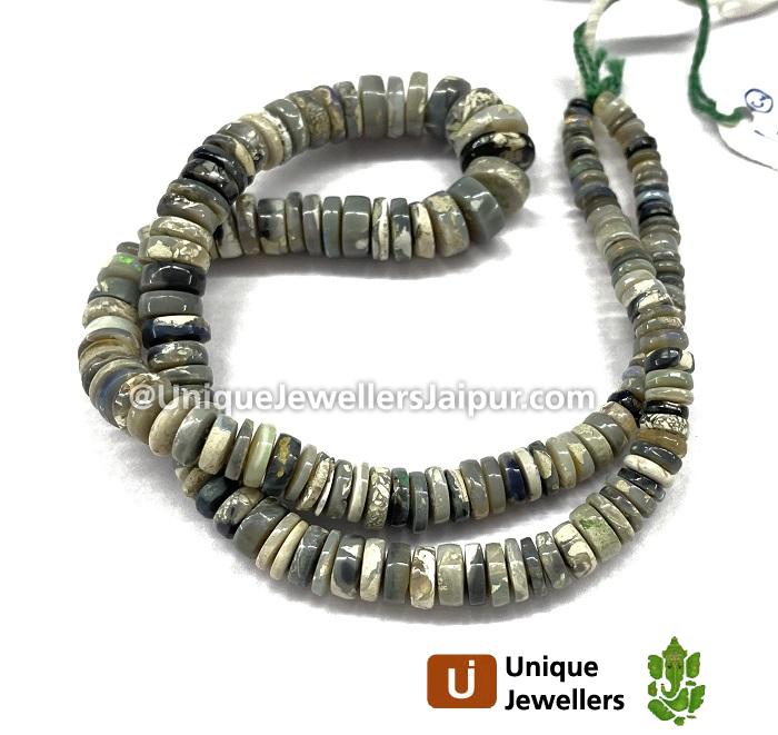 Australian Opal Smooth Tyre Beads