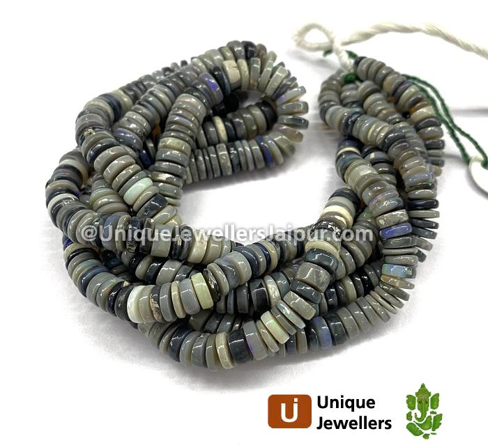 Australian Opal Smooth Tyre Beads