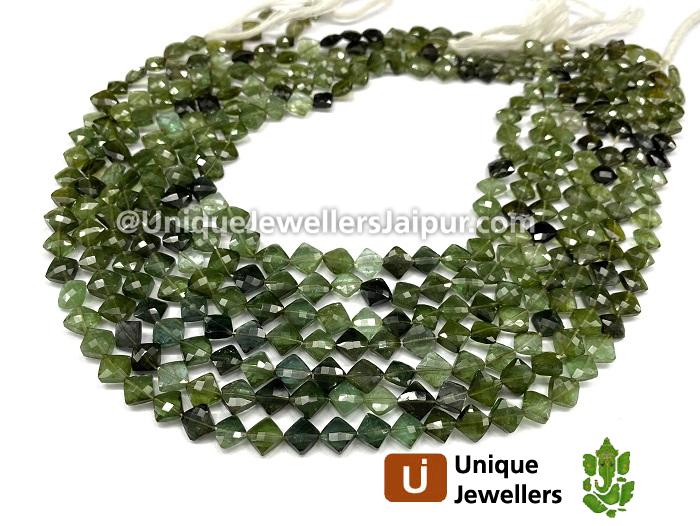 Multi Green Tourmaline Faceted Kite