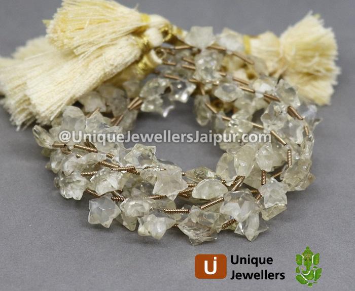 Scapolite Star Cut Beads