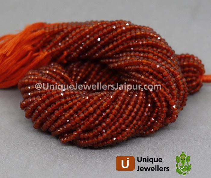 Red Onyx Micro Cut Round Beads