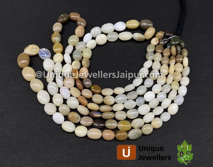 Ethiopian Opal Plain Oval Beads