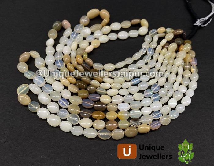 Ethiopian Opal Plain Oval Beads