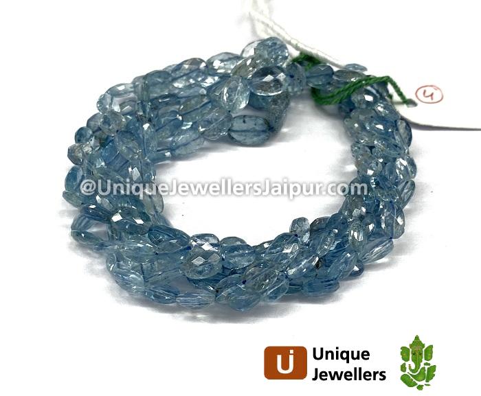 Santa Maria Aquamarine Faceted Oval Beads