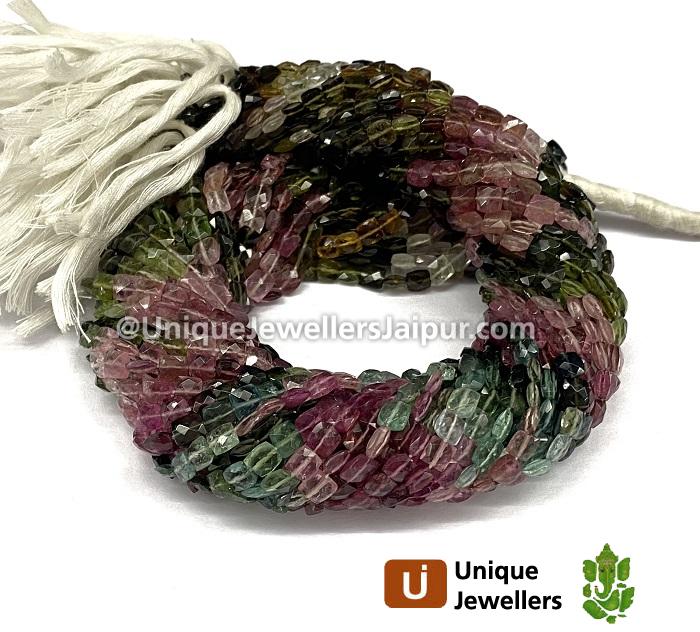 Tourmaline Faceted Chicklet Beads