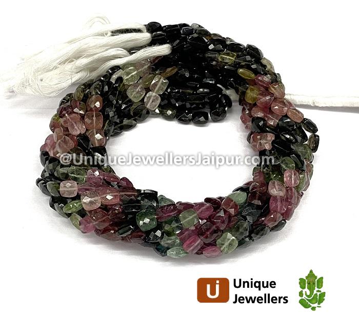 Tourmaline Far Faceted Chicklet Beads