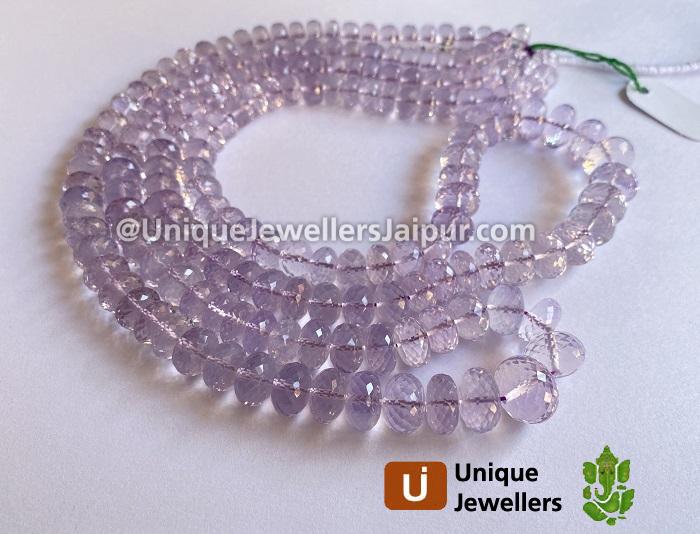 Scorolite Far Faceted Roundelle Beads