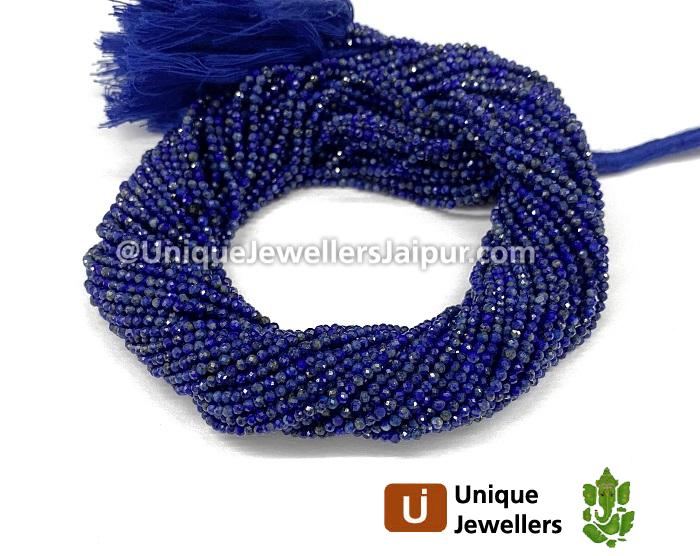 Lapis Micro Cut Round Beads