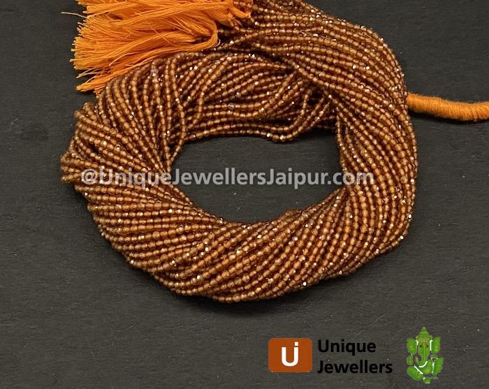 Spessartite Micro Cut Round Beads