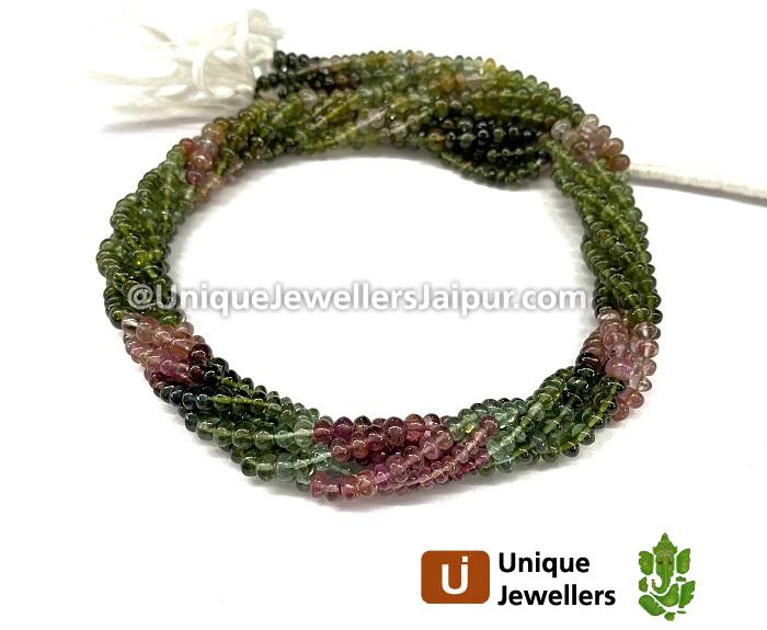 Tourmaline Smooth Roundelle Beads