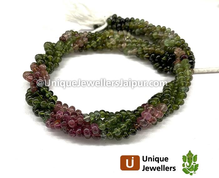 Tourmaline Smooth Roundelle Beads