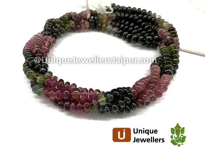 Tourmaline Far Smooth Roundelle Beads