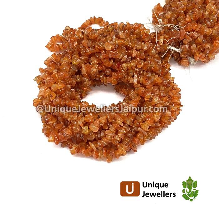 Carnelian Uncut Chips Beads