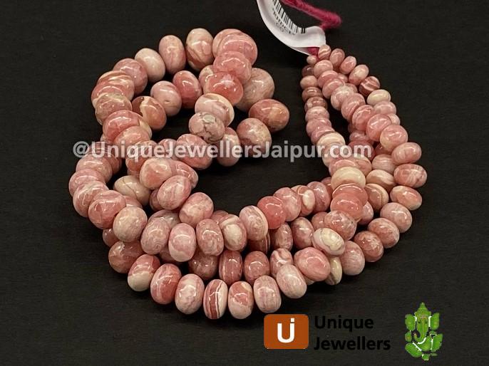 Rhodochrosite Far Smooth Roundelle Beads