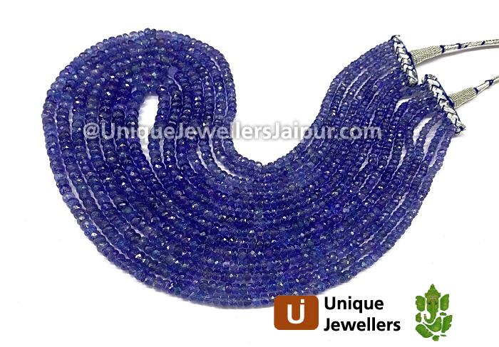 Tanzanite Far Faceted Roundelle Beads