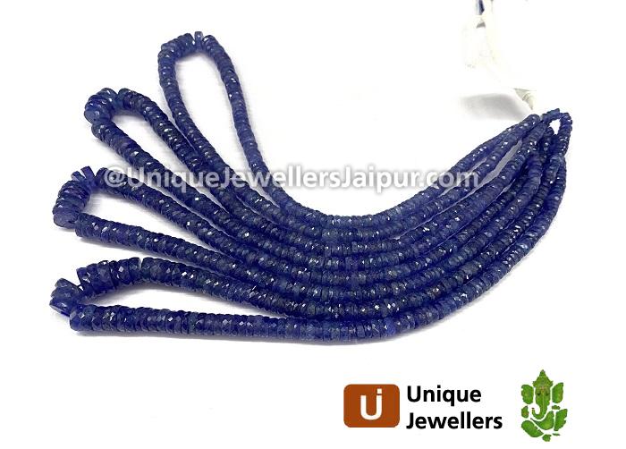 Tanzanite Far Faceted Tyre Beads