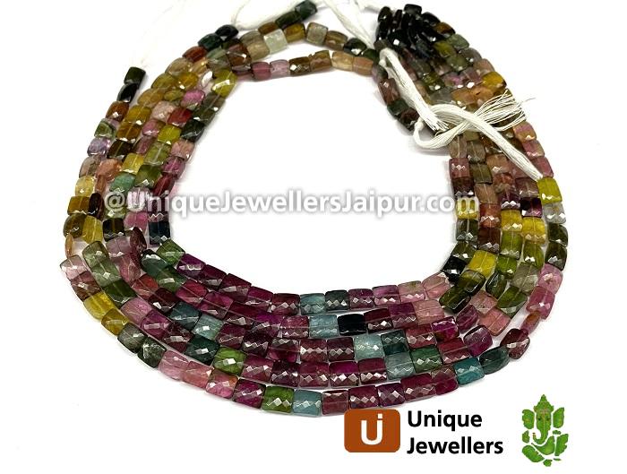 Tourmaline Far Faceted Chicklet Beads