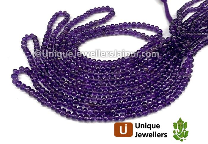 Amethyst Smooth Roundelle Beads