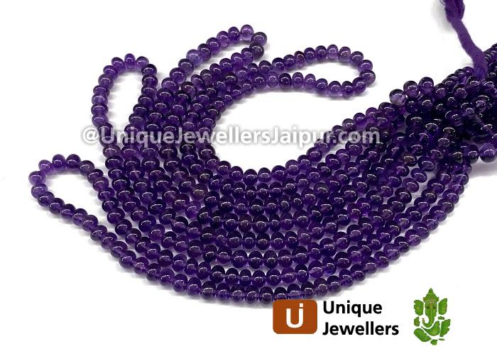 Amethyst Far Smooth Roundelle Beads