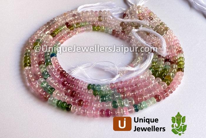 Afghan Tourmaline Far Smooth Roundelle Beads