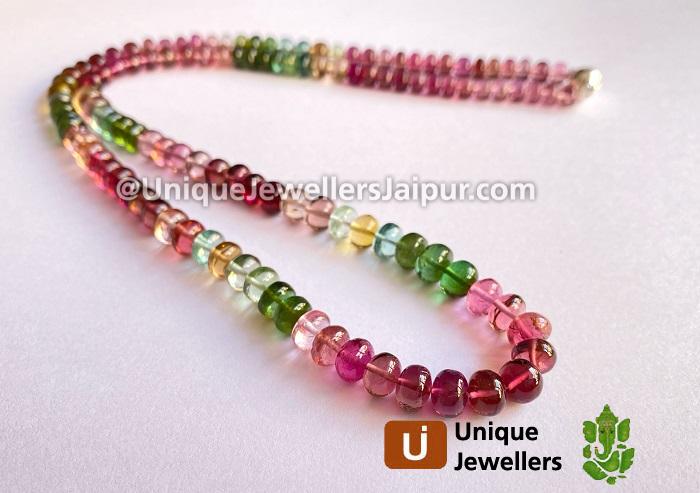 Tourmaline Smooth Roundelle Beads