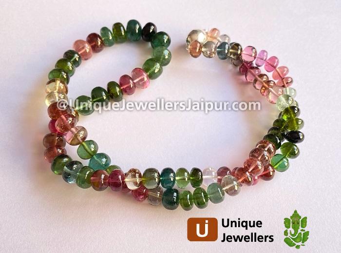 Tourmaline Far Smooth Roundelle Beads