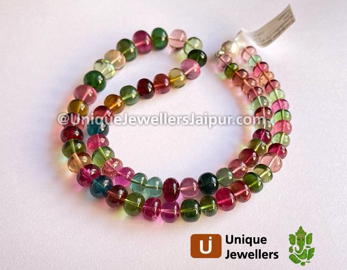 Tourmaline Far Smooth Roundelle Beads