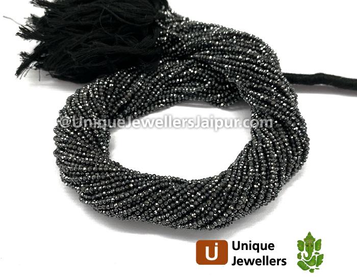 Hematite Micro Cut Round Beads