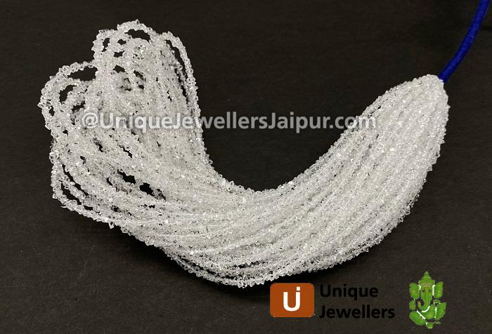 Double Terminated Diamond Quartz Beads