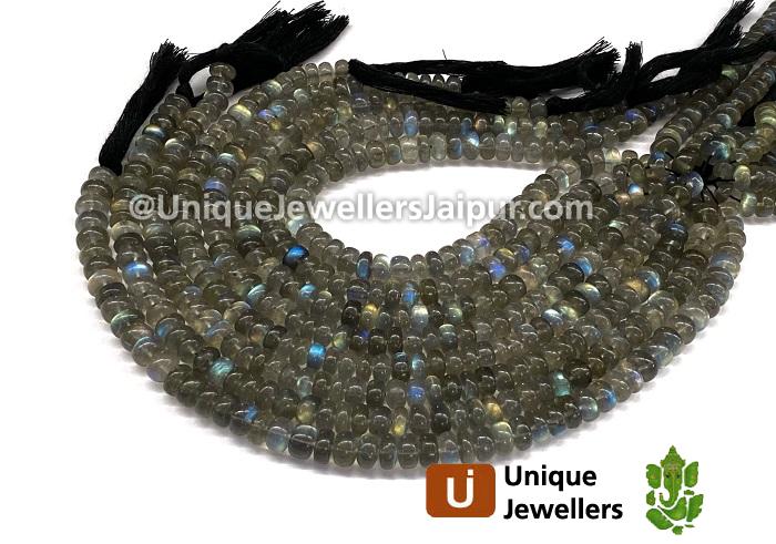 Labradorite Far Smooth Roundelle Beads