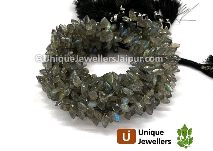 Labradorite Faceted Marquise Beads