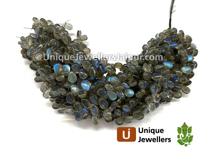 Labradorite Smooth Pear Beads