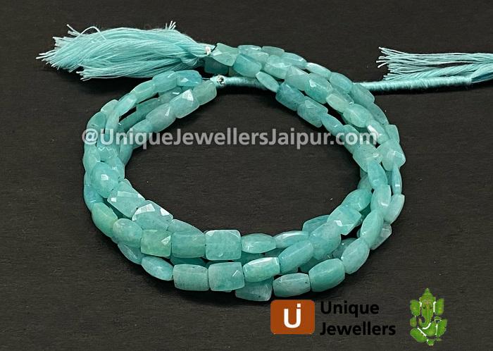 Amazonite Faceted Chicklet Beads