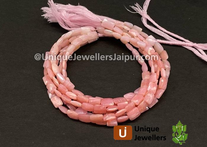 Pink Opal Shaded Faceted Chicklet Beads