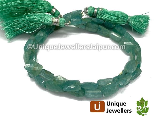 Paraiba Grandidierite Faceted Chicklet Beads