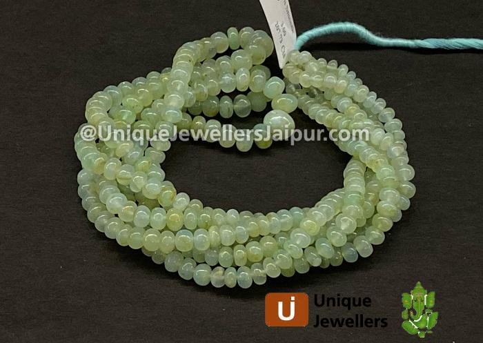 Natural Peruvian Canary Opal Smooth Roundelle Beads