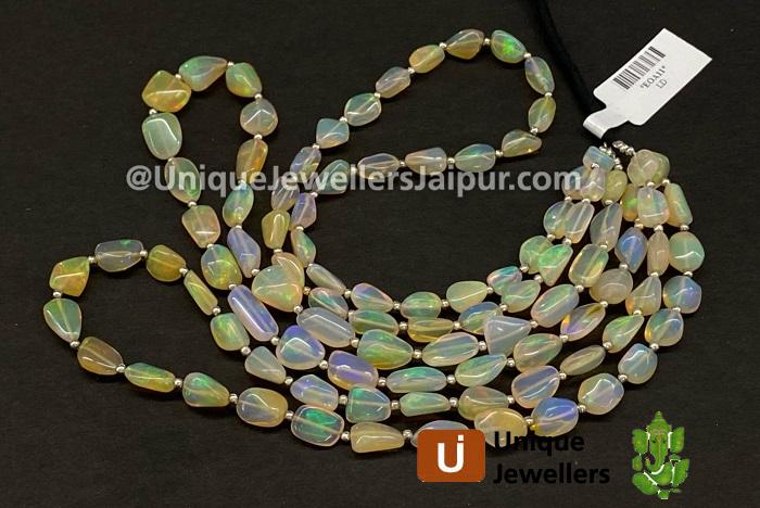 Yellow Ethiopian Opal Smooth Nugget Beads